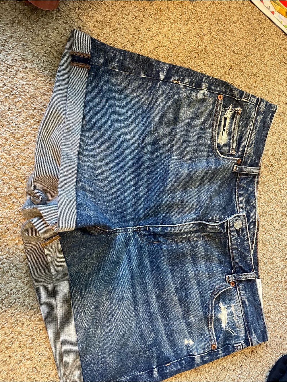 American Eagle Outfitters Light Blue Stretch Denim Shorts